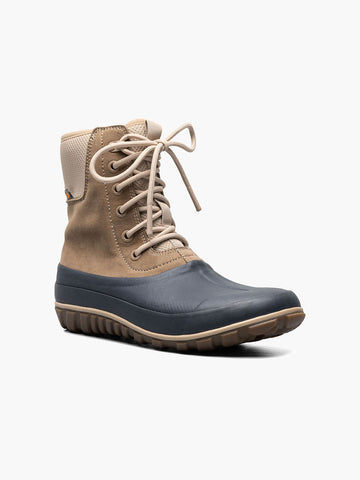 Classic Casual Tall Lace LeatherWomen's Casual Boots