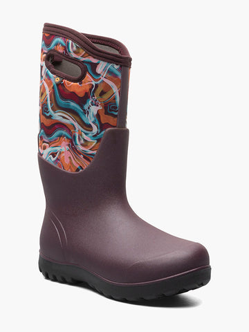 Neo-Classic Glossy AbstractWomen's Farm Boots