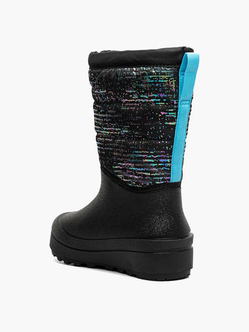 Snow Shell Zip Metallic StripesKids' Winter Boots