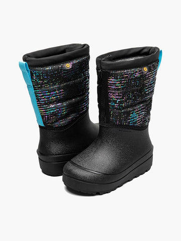 Snow Shell Zip Metallic StripesKids' Winter Boots