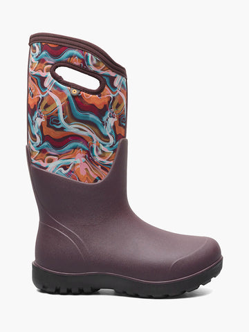 Neo-Classic Glossy AbstractWomen's Farm Boots