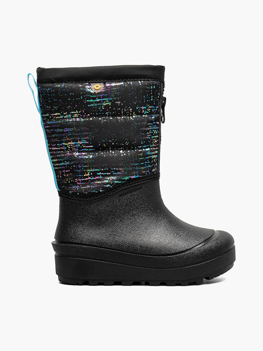 Snow Shell Zip Metallic StripesKids' Winter Boots